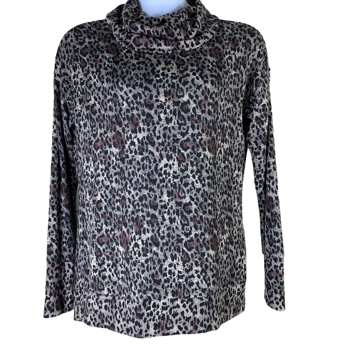 Animal Large Polo Necks H&m Leopard Print Polo Neck Top