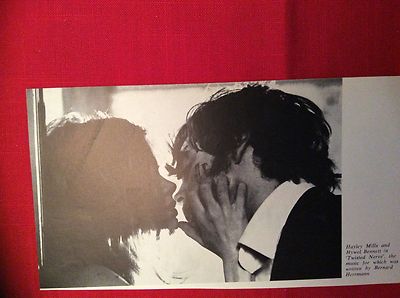 m12r ephemera 1969 filmbild hayley mills kisses hywel bennett twisted nerv