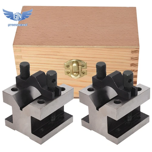 1Set 2-3/8 x 2-3/8 x 2 Inch V Block & Clamp Multi-use Gauge Gage Machinist Tool