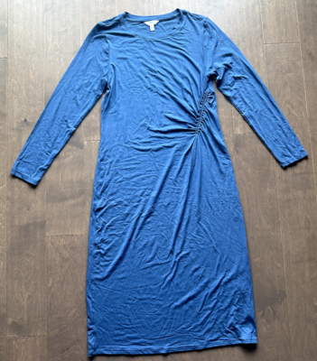 knee length dresses for ladies Mitrika Tropical Bloom Viscose Rayon Fit & Flare Midi Dress