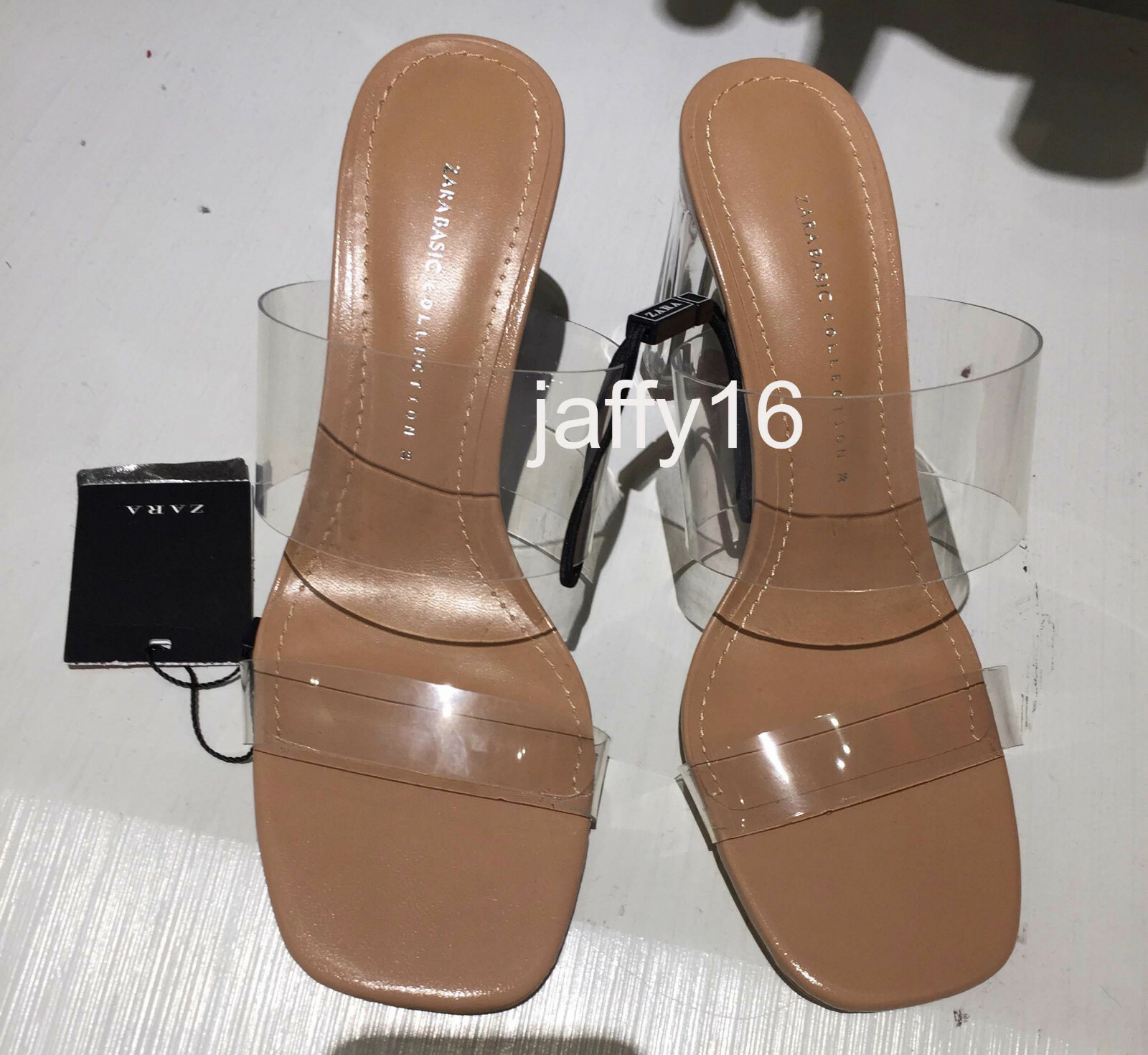 zara vinyl sandals with methacrylate heel