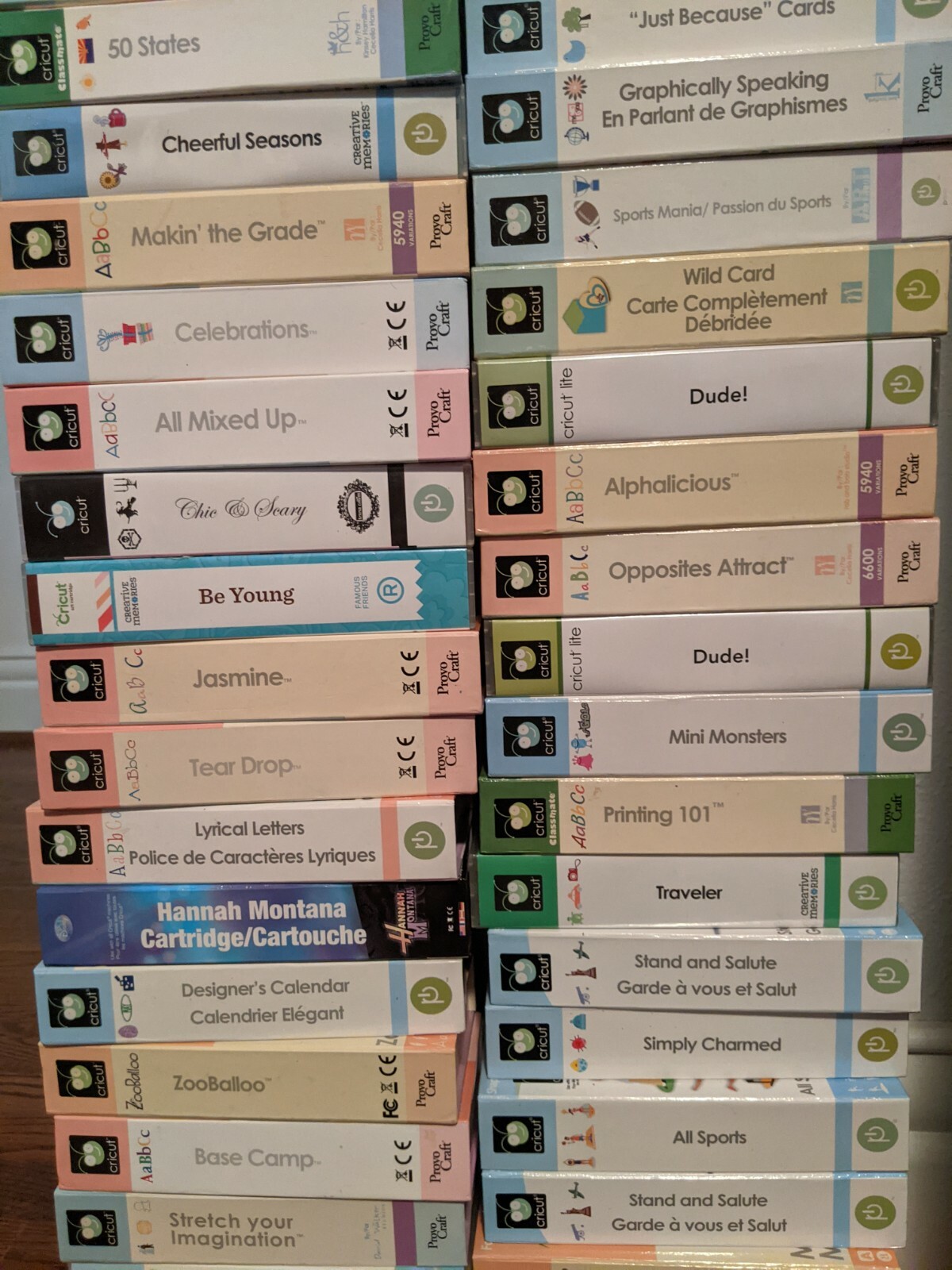 56 Cricut Cartridges eBay