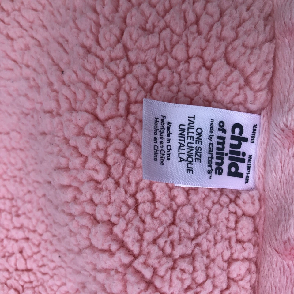 Мягкое плюшевое одеяло для девочки Carters Child of Mine 30 x 40 дюймов с розовым единорогом - Изображение 4 из 4