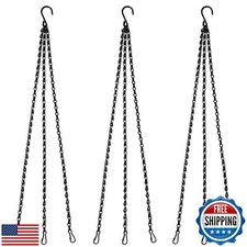 Benvo 24 inch Long Hanging Chains for Plants Flower Pot Basket Chains 3 Point