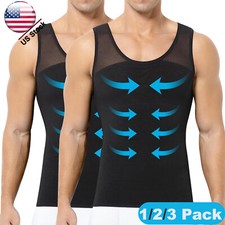 Slimming Gynecomastia Compression Shirt Mens Shapewear to Hide Man Boobs Moobs