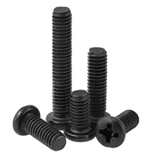 M2 M2.5 M3 POZI PAN HEAD ROUND HEAD SCREWS BOLT PHILLIPS MACHINE SCREWS BLACK