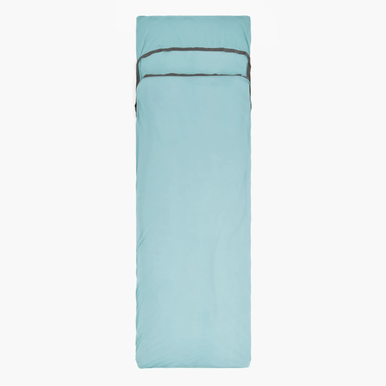 Comfort Blend Travel Sleeping Bag Liner - Rectangular w/ Pillow Sleeve Aqua Sea