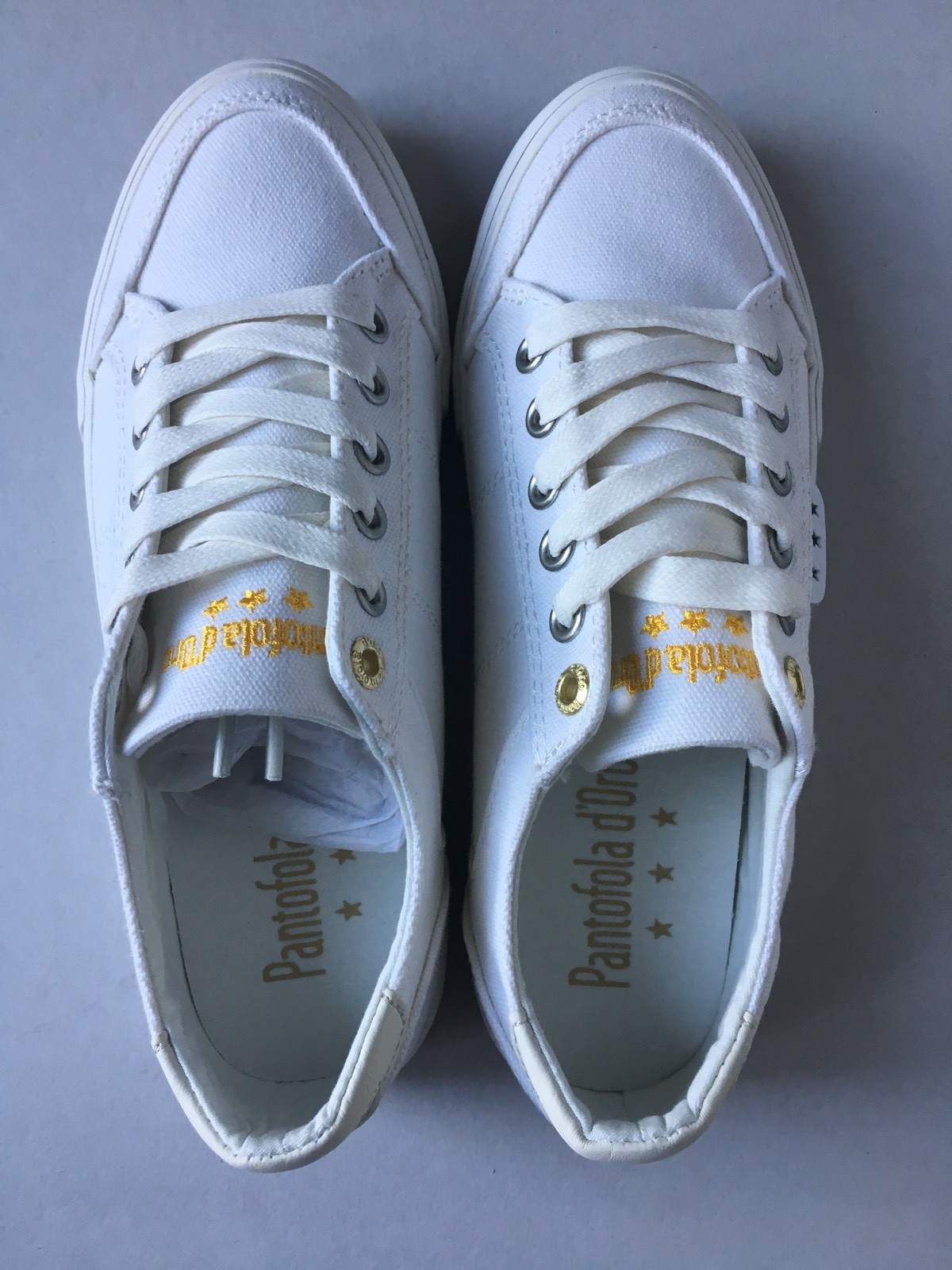 PANTOFOLA D’ORO Pantofola D'oro Torino Donne scarpe da ginnastica basse in tela nuove EUR 36