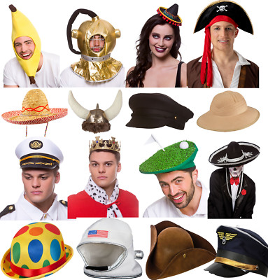 Novelty Character Hat Fancy Dress Accessory Photobooth Party