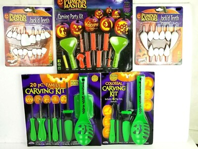 Pumpkin Carving Kits by Pumpkin Pro (2) & Pumpkin Masters (1) Jack'd Teeth (2)