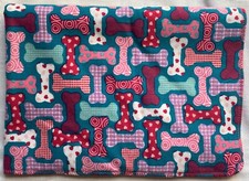 DOG CAT PUPPY PET DOUBLE COTTON FLANNEL  FLEECE BLANKET 20x28" Handmade CUTE  