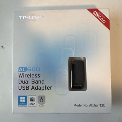 TP-Link Archer T2U Plus AC600 Wireless Dual Band USB WiFi Adapter NEW