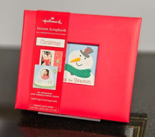 NEW Hallmark Christmas Tis The Season Instant Scrapbook Album 6x6 Red Paper Box