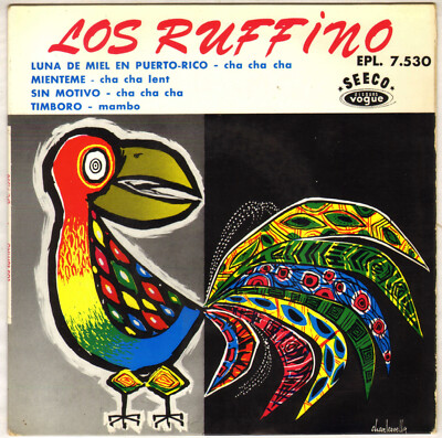 LOS RUFFINO ''FLITTERWOCHEN IN PUERTO-RICO'' LATIN JAZZ EP 1960 SEECO 7530