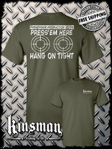 Camiseta PRESS 'EM HERE Guía de Instrucciones para Pasajeros MOTOCICLISTA - Motocicleta Gratis - Imagen 16 de 18
