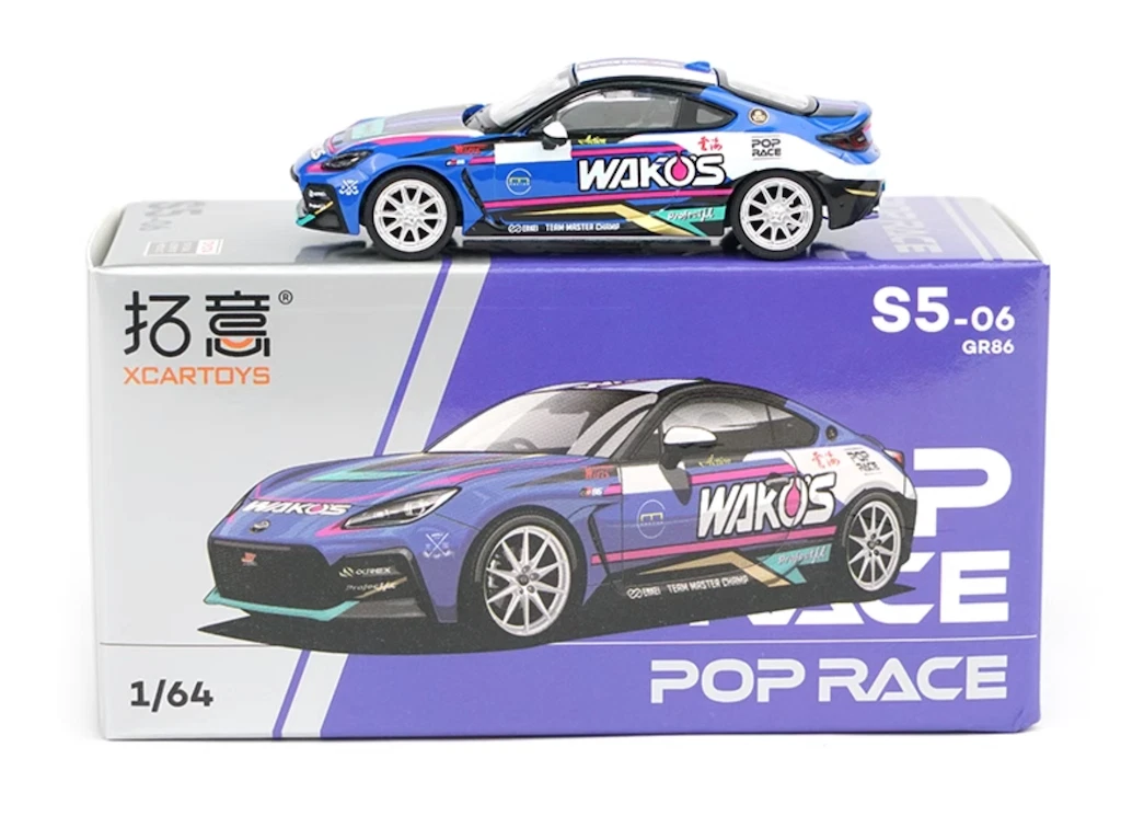 Poprace 1:64 JDM GR86 Wakos Racing Sports Model Diecast