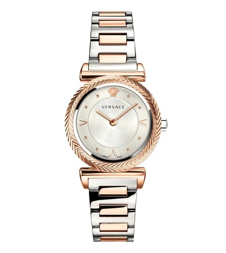 Versace Women\'s Watch VE8J00524 V-Pop Swiss Quartz Gold White Rubber Band 39mm Versace Womens Watches | Direct Luxury main image 3
