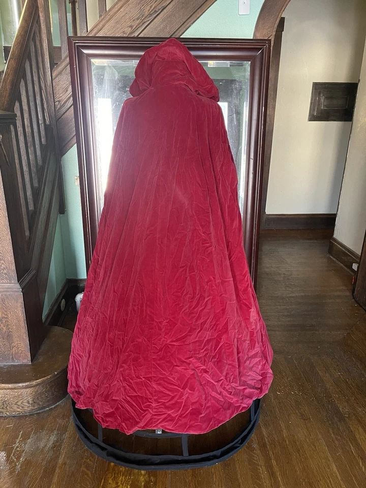 Винтажный красный плащ - Изображение 2 из 4