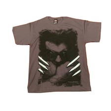 New Vintage Marvel x Mad Engine Wolverine Allover Peint Tee T-Shirt 2009 Size L