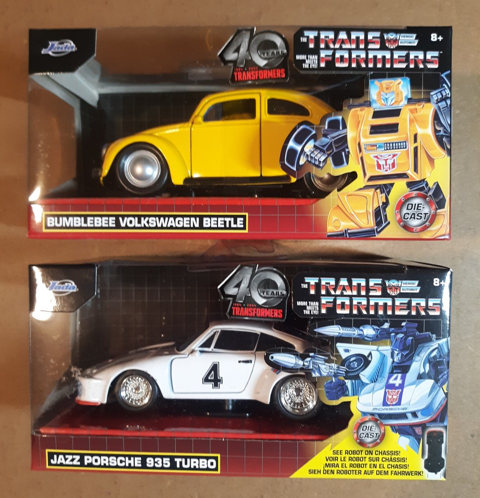 2024 Jada 1/32 Transformers Bumblebee VW Beetle & Jazz Porsche 935 Toy Cars