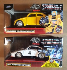2024 Jada 1/32nd - TRANSFORMERS Bumblebee Volkswagen Beetle - Jazz Porsche 935
