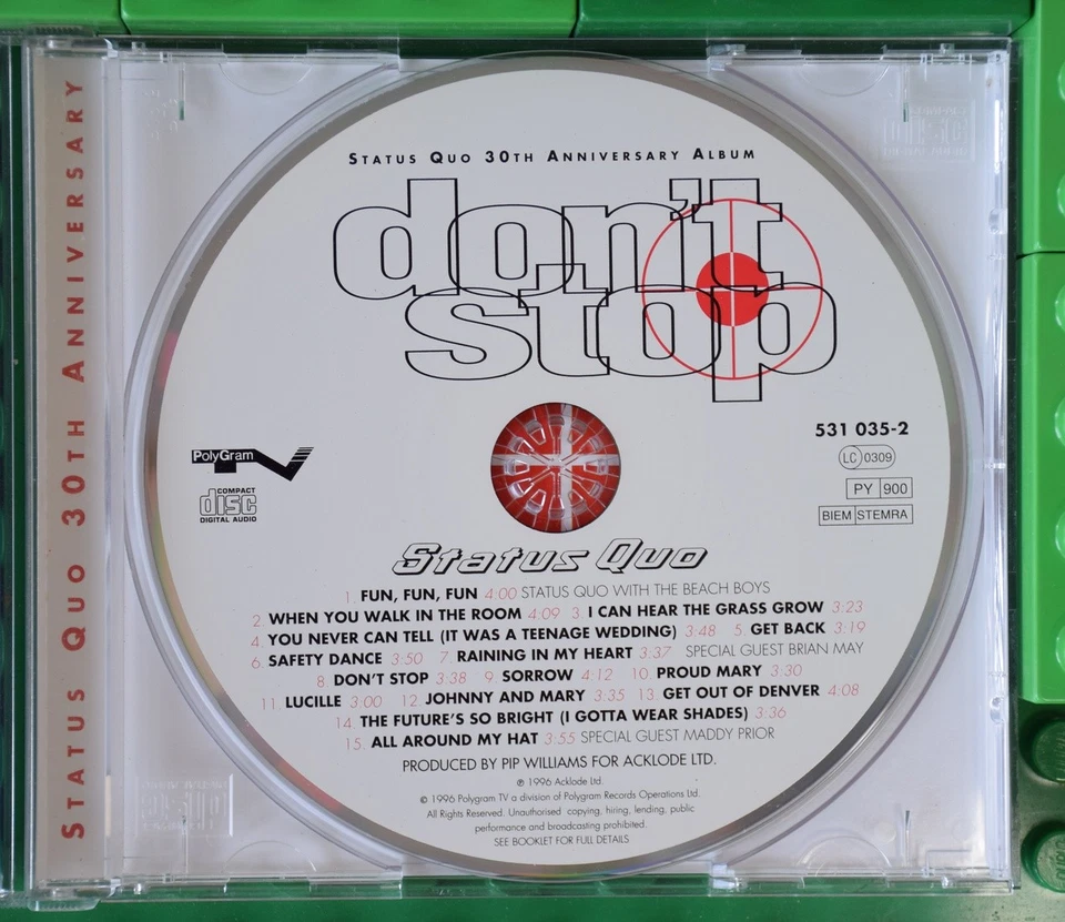 Status Quo - Don't Stop - 30th Anniversary Album - CD - Polygram - Bild 3 von 4