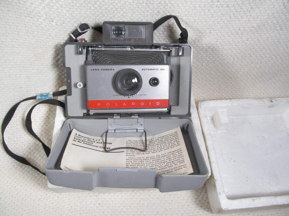 Vintage Kodak Land Camera 104 Untested Instructions Strap