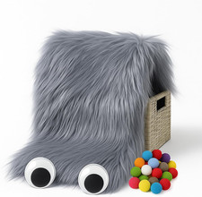 Faux Fur Fabric, 23.6x47.2inch Soft Fake Fur Material for Fluffy Fuzzy Home Deco