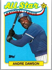 1989 Topps Baseball Andre Dawson Chicago Cubs Base Card All-Star Set Filler #391