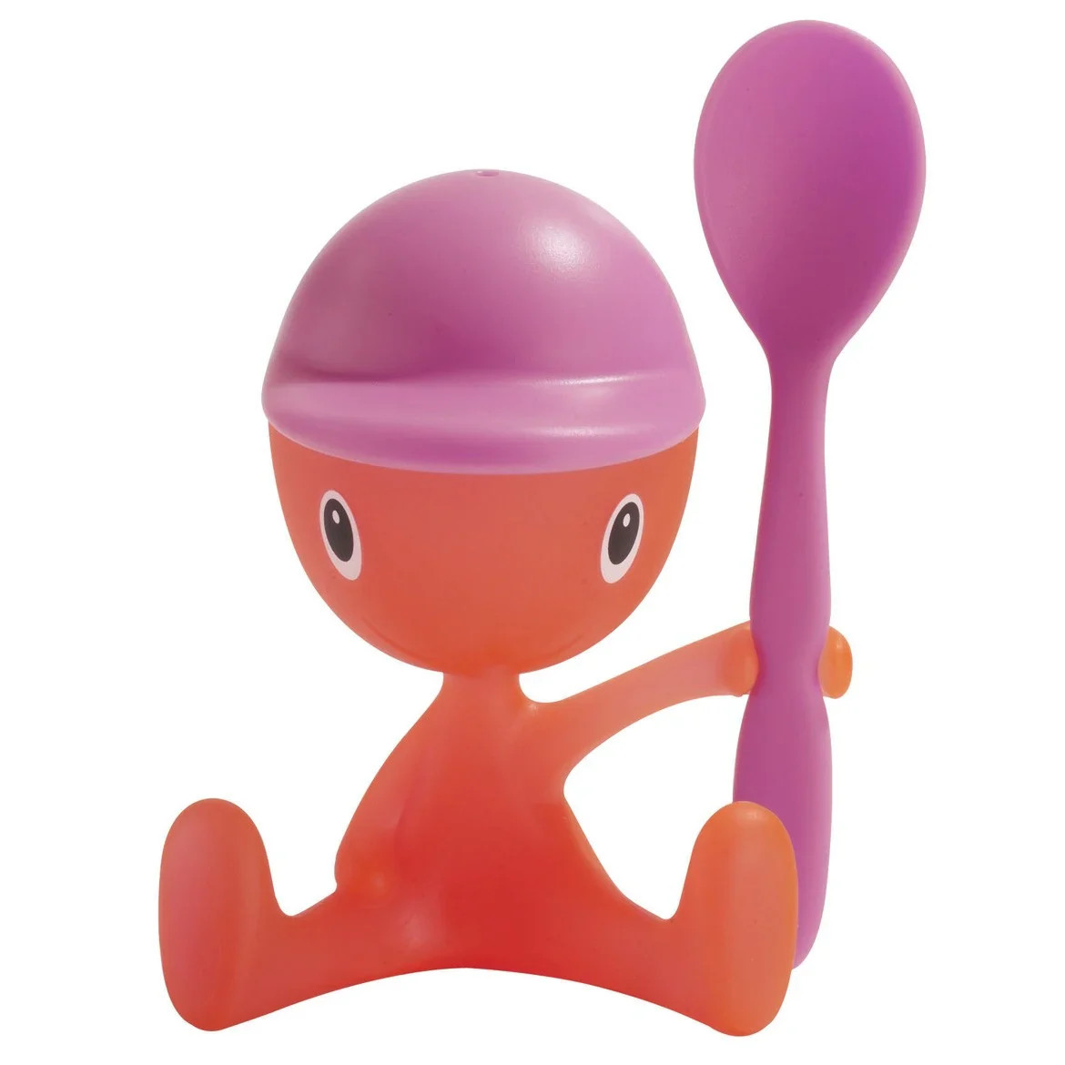 Alessi A di Cico Egg Cup with Salt Castor and Spoon - Pink
