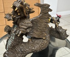 Cold Cast Bronze Dragon Sculpture