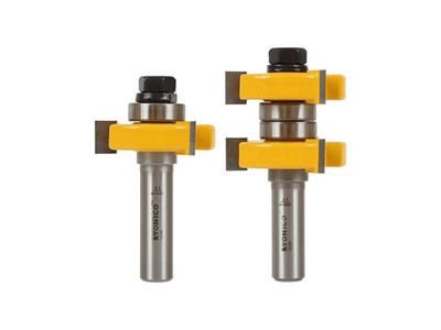 Router Bits Tongue & Groove Set 1-1/2-Inch 2 Bit 1/2-Inch Shank 15224