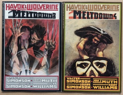 HAVOK AND WOLVERINE - MELTDOWN # 3, 4 US Comics 1988 Kent Williams JJ Muth 