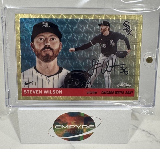 2025 Topps Chrome Platinum Baseball Steven Wilson White Sox SUPERFRACTOR 1/1 🔥