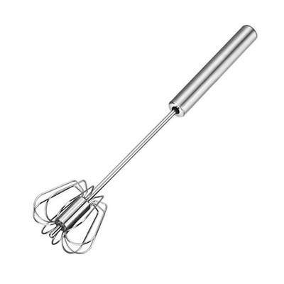 Semi Automatic Egg Whisk Stainless Steel Hand Push Beater Mixer Cream Frother