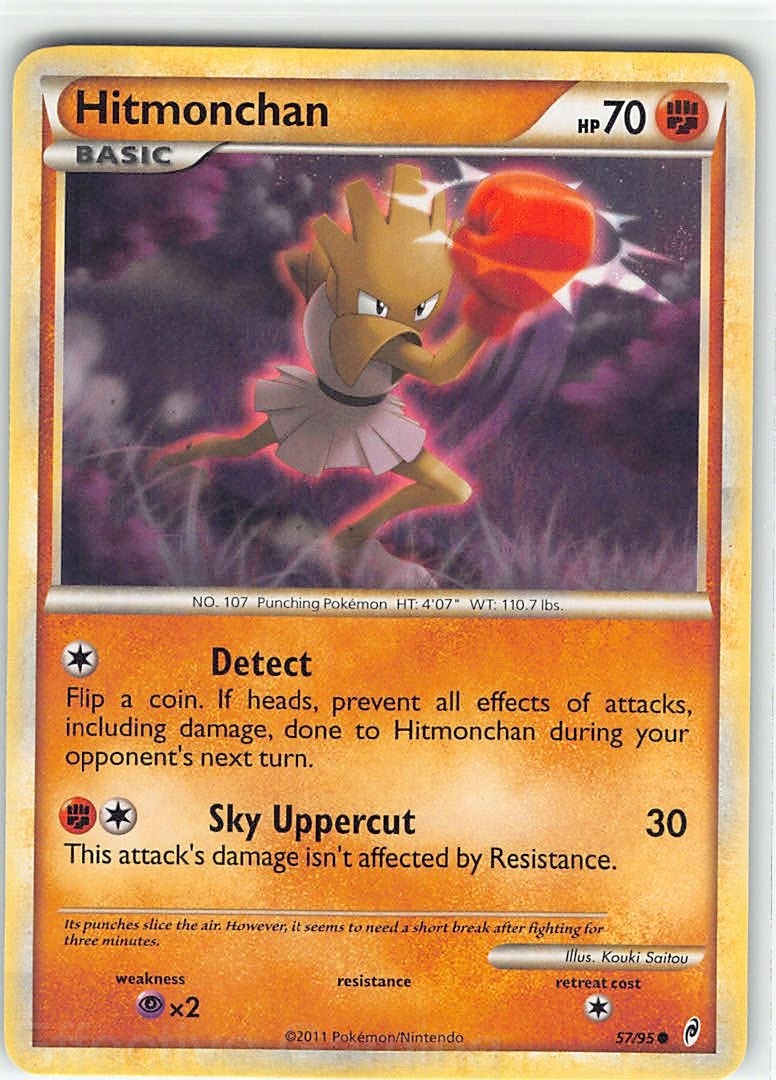 Hitmonchan 57/95 Common Call of Legends Pokemon NM Saitou