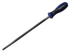 Image of Faithfull Handled Round Second Cut Engineers File 250mm (10in) FAIFIRSC10