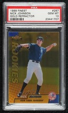 1999 Topps Finest Rookies Gold Refractor 67/100 Nick Johnson PSA 10 GEM MT f2e
