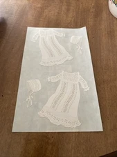 Mrs. Grossman's Stickers ~Paper Whispers Christening Gown~