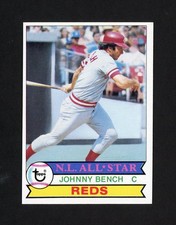 1979 Topps Johnny Bench Cincinnati Reds Baseball Card #200 Near Mint ***Sharp***
