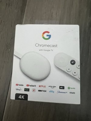 Google Chromecast with Google TV 4K UHD Media Streamer New