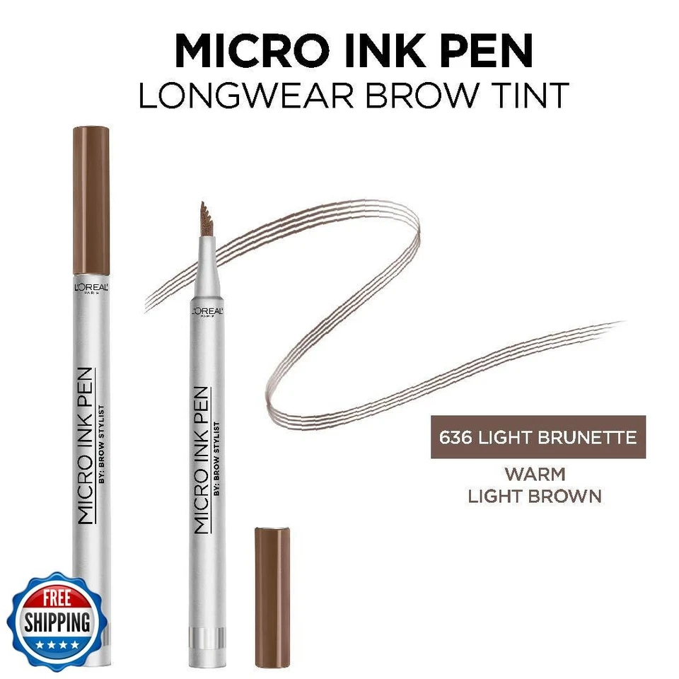 L'Oreal Paris Micro Ink Pen by Brow Stylist, Longwear Brow Tint, Hair-Like Ef - Image 2 of 4