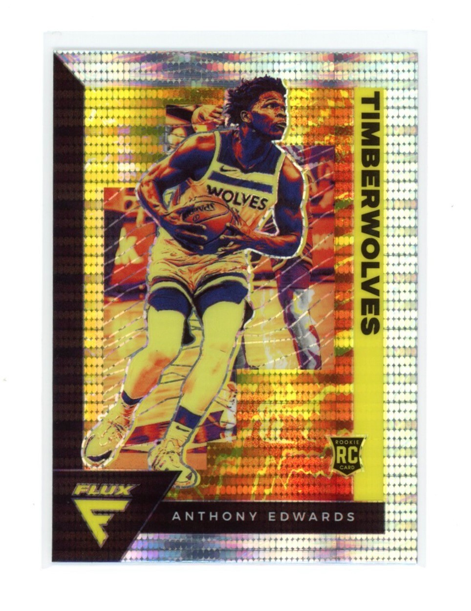 2020-21 Panini Flux Anthony Edwards RC #202 Pulsar Prizm Rookie