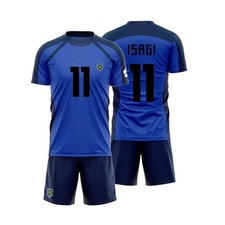 ????Blue Lock Cosplay Isagi Yoichi Football Costume T-shirt Shorts Set Soccer
