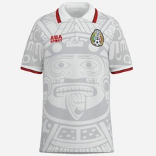 MEXICO 1998 away soccer jersey, mexicana blanca fan gift, all size S-5XL