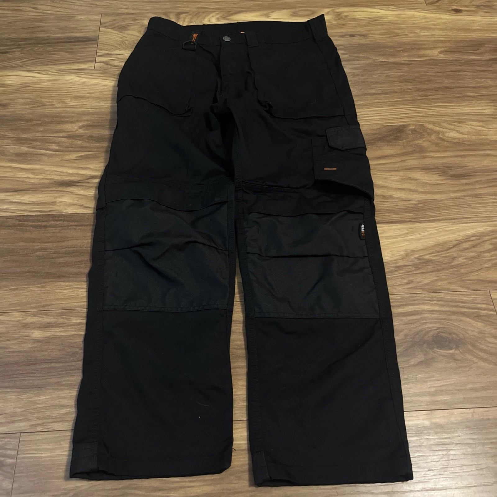 Scruffs Workwear Mens Black Work Trousers Size 34R