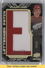 2008 UD Black Rookie Lettermen Gold 14/15 Justin Abdelkader #61 Patch READ 1p0