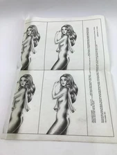 Nude Lady w/ Towel Tri Chem Liquid Embroidery Adult Themed Self Shading Practice