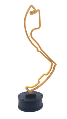3D Printed Monaco Grand Prix Circuit Model - F1 Track Wall/Desk Art Black & Gold