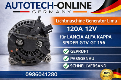 Orig. BOSCH Lichtmaschine Für  Alfa Romeo 147 156 166 GT Sportwagon 3.2 2.5 3.0